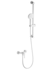 Смеситель для душа Wonzon & Woghand WW-4570-MW с гарнитуром, белый матовый