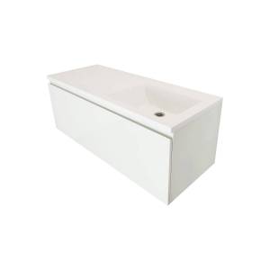 Тумба с раковиной Эстет Dallas Luxe 130 подвесная, 1 ящик, R