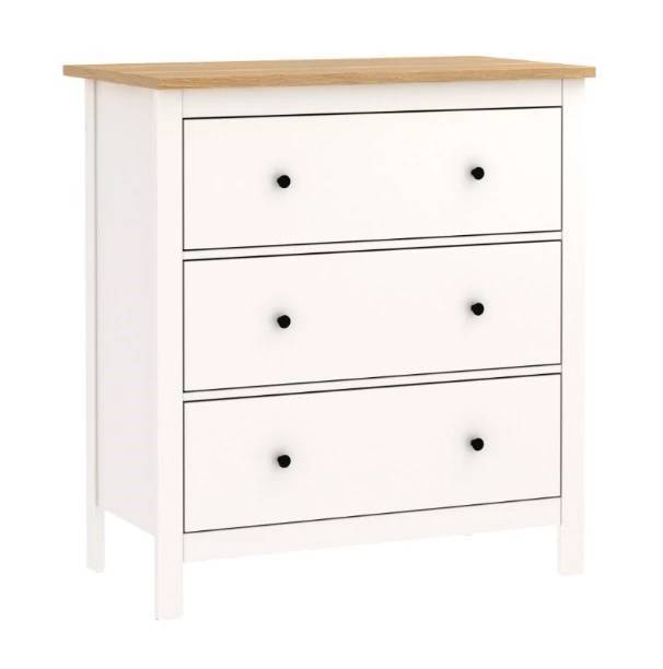 Комод Гуд Лакк Сага 2.08.02.020.14 Белый/ясень