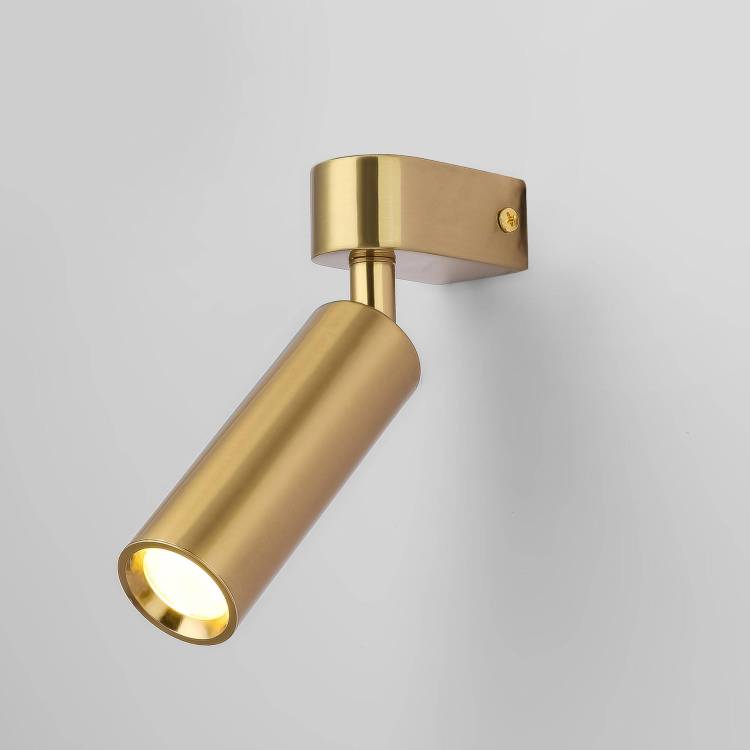 Настенный светодиодный светильник Eurosvet Pitch 20143/1 LED латунь