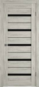 Межкомнатная дверь Владимирская Фабрика Дверей Atum Al 7 Lin Vellum стекло Black Gloss BM 700x2000