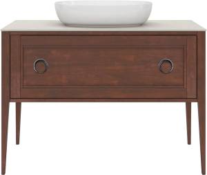 Тумба под раковину Kerama Marazzi Plaza Classic NEO PL.CN.120.1+1\NUT.M напольная 1+1 ящик 120, орех матовый