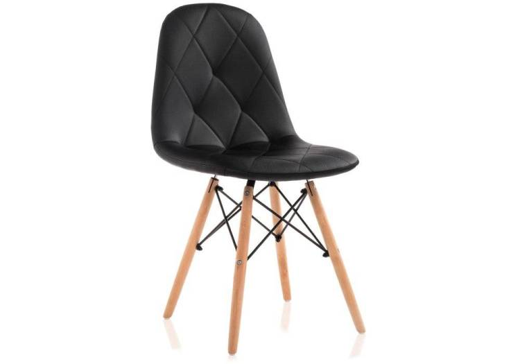 Стул деревянный Woodville Kvadro 15366 1 black / wood