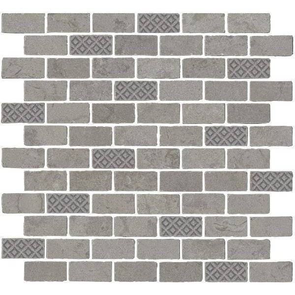 Мозаика Kerama Marazzi Про Лаймстоун Антика MBD011 Серый Матовый 30x32