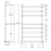 Полотенцесушитель электрический Margaroli Sereno 574/8 BOX черный 90.4x53 фото 2
