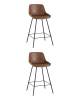 Набор из 2 барных стульев Stool Group Texas 9085C MAP/9 X2 коричневый, экокожа