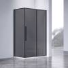 Душевой уголок Vincea Slim-N VSR-4SN8013CGB профиль черный, стекло тонированное, 1300x800