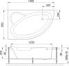 Акриловая ванна Royal Bath Alpine RB 819103 140x95 L фото 4