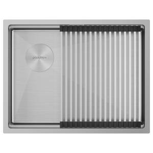 Мойка кухонная Paulmark Next-Pro 58-L Uni PM705845-L-BS брашированная сталь