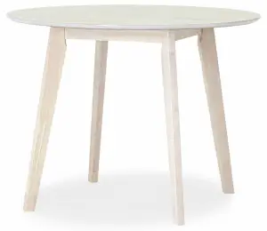 Стол обеденный Stool Group Gerda LWM(CR)10108HL32 массив гевеи, беленый дуб 100x76