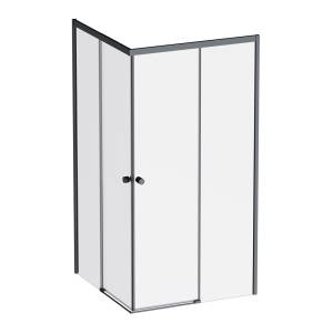 Душевой уголок Am.Pm X-Joy W94G-403-100100-BT1K профиль черный матовый, стекло прозрачное, 100x100x190