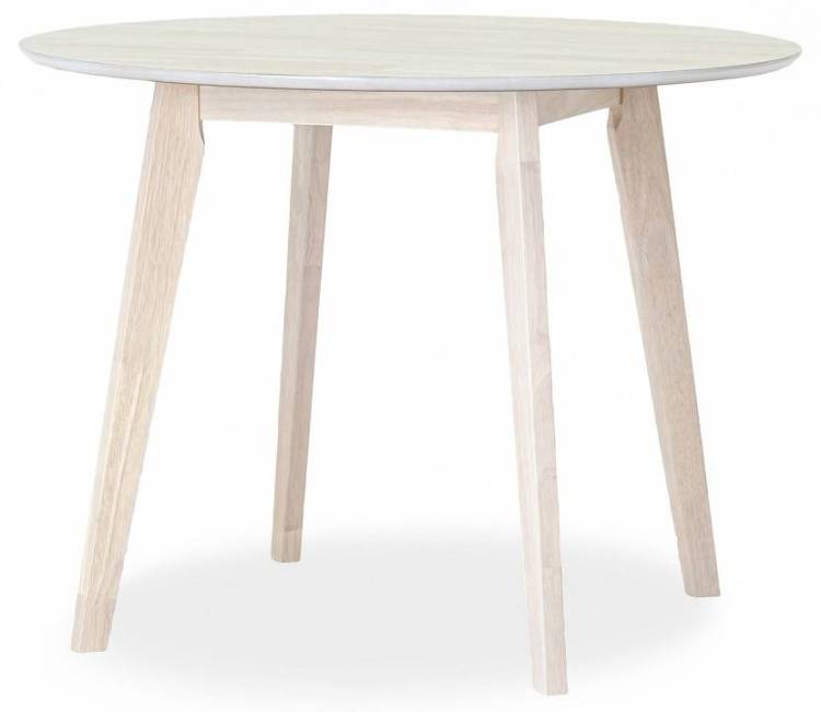 Стол обеденный Stool Group Gerda LWM(CR)10108HL32 массив гевеи, беленый дуб 100x76