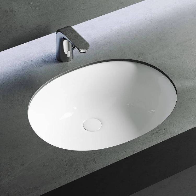 Раковина Gid Integrado Yj839 71154 белая, 56x42x19
