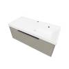Тумба с раковиной La Fenice Simpla Cappuccino NFNC-01-SIM-C-100-3-100 бежевая матовая, 100 см