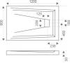 Поддон для душа Good Door Атриум 120x90 фото 4