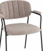 Стул Stool Group Кэрол FDC9005 DC2635-4A grey букле серый, черные ножки фото 7