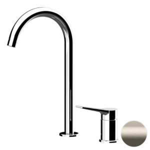 Смеситель для раковины Remer Slash & Dot SL57LXV сталь
