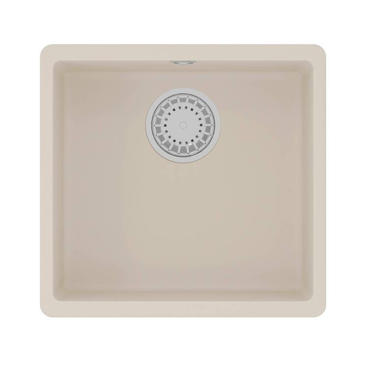 Кухонная мойка Lemark SINARA 440-U 9910072 подстольного монтажа из кварцгранита шампань