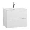 Тумба с раковиной BelBagno MARINO-CER-MINI-600-2C-SO-BL-P подвесная, Bianco Lucido, 51.6x61x40 фото 2