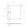 Поддон для душа BelBagno Due TRAY-BB-DUE-A-80-4-W0 белый, 80x80 фото 3