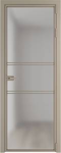 Межкомнатная дверь Profil Doors 2 AX цвет профиля Никель матовый, стекло безопасное 6 мм матовое 800x2000
