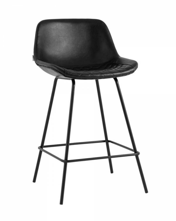 Стул полубарный Stool Group Деймон AV 463-H/bl-9005(PP) Черный