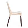 Стул Tetchair Genius (mod 75) 12832 бежевый/коричневые ножки 46x56x84 фото 2