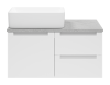 Тумба с раковиной Brevita Карго УТ000024159 белая, 80 см фото 2