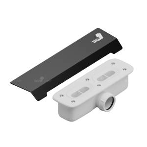 Сифон для поддона RGW 502411015-04 S-015 черный, со стальной накладкой, к поддону STA