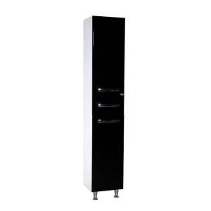 Шкаф-пенал Bellezza Рокко 35 1 ящ. L/R Черный