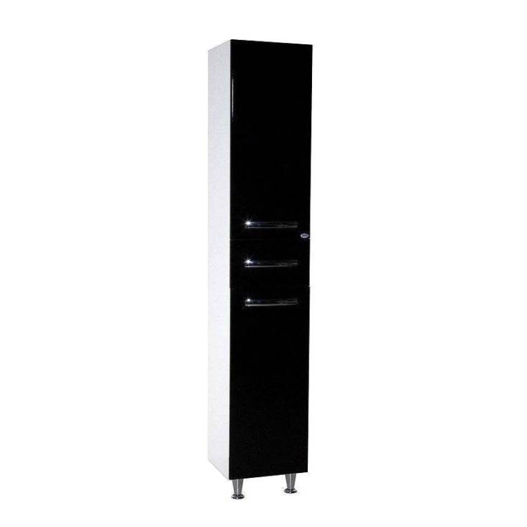 Шкаф-пенал Bellezza Рокко 35 1 ящ. L/R Черный