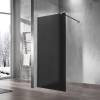 Душевая перегородка Vincea Walk in VSW-1H900GFGM профиль вороненая сталь, стекло матовое тонированное, 90x200