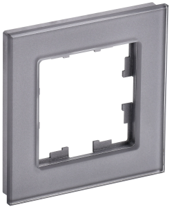 Рамка 1-постовая IEK Brite BR-M12-G-K03 серый