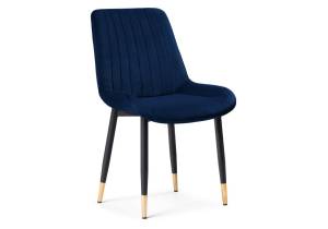 Стул Woodville Seda 15296 1 dark blue / gold / black