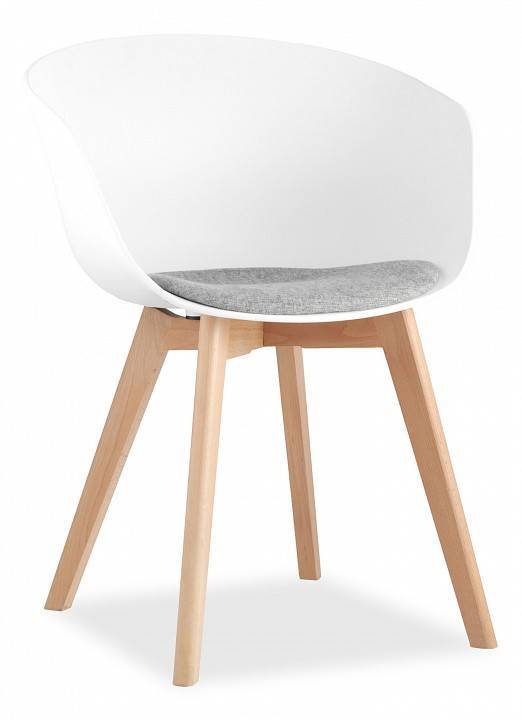 Кресло Stool Group Libra 8320F WHITE+LIGHT GREY деревян. ножки