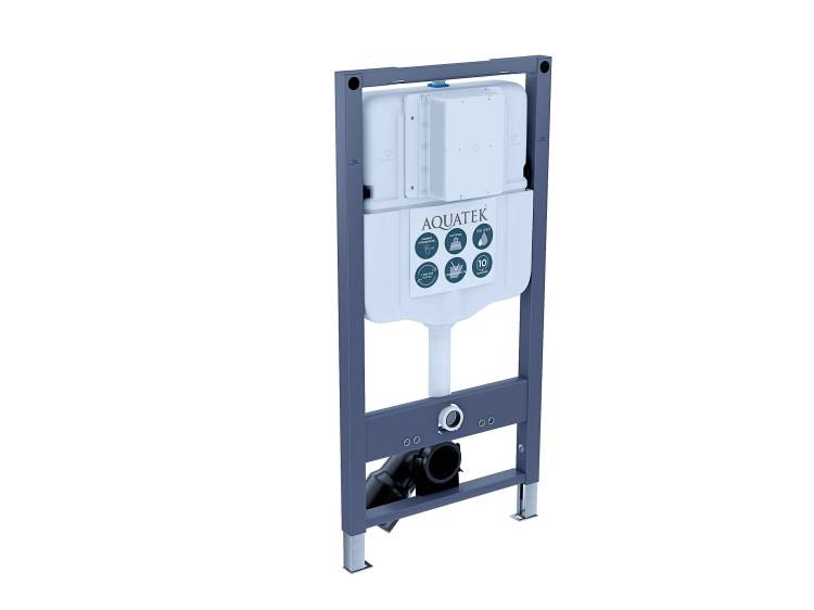 Система инсталляции для унитазов Aquatek Pneumo N49 INSP-0000002 с пневматическим управлением