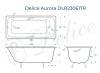 Чугунная ванна Delice Aurora DLR230617R 150x70, с отверстиями под ручки, без ножек фото 9