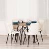 Набор из 2 стульев Tetchair Asti Trend 24877 молочный, черный, велюр фото 10