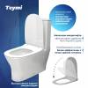 Унитаз-компакт Teymi Ellie T40801 безободковый, с сиденьем микролифт, белый фото 2