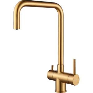 Смеситель для кухни Paulmark Wetter We213030-BG брашированное золото