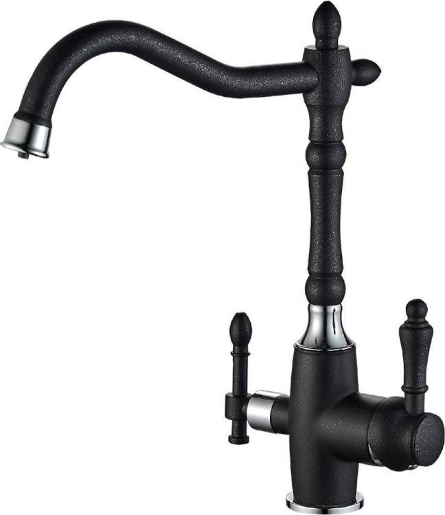 Смеситель для кухни ZorG Steel Hammer SH 812 Black Cr