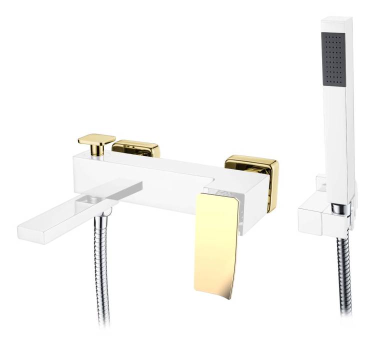 Смеситель для ванны Boheme Q 143-CRG.2 Chromegold.2