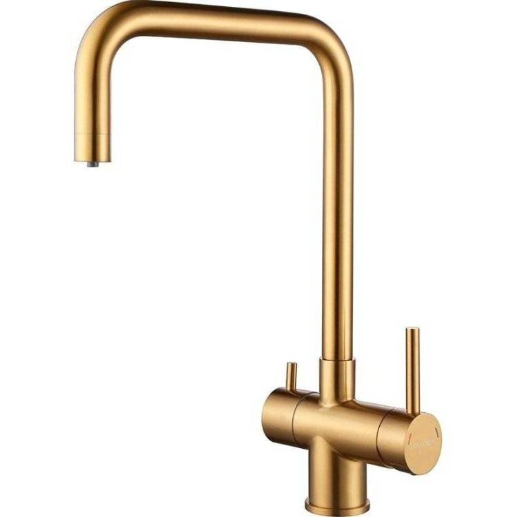 Смеситель для кухни Paulmark Wetter We213030-BG брашированное золото