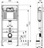 Комплект Унитаз подвесной Villeroy&Boch Boch Subway 2.0 с инсталляцией TECE Base 4 в 1 с кнопкой смыва белой фото 11