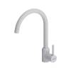 Смеситель для кухни Dorff Logic D3007033 поворотный, белый фото 6