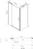 Душевой уголок Vincea Extra VSR-1E901010CL 100x100 см, профиль хром, стекло прозрачное фото 5