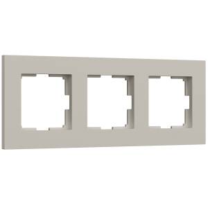 Рамка 3-постовая Werkel Slab W0032917 дымчатый софт