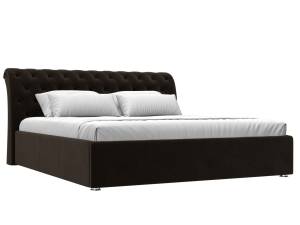 Интерьерная кровать Лига Диванов Сицилия 120879 коричневый 180x200