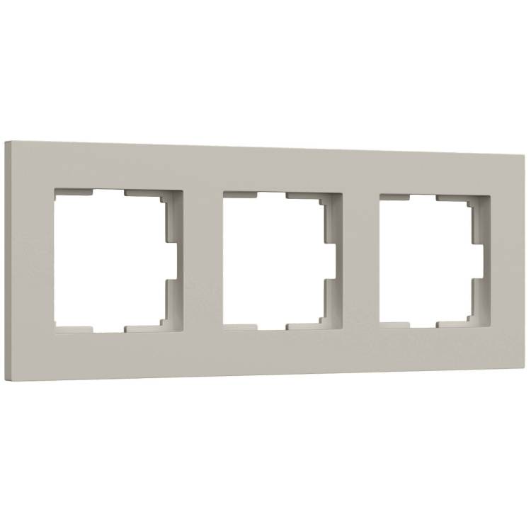 Рамка 3-постовая Werkel Slab W0032917 дымчатый софт