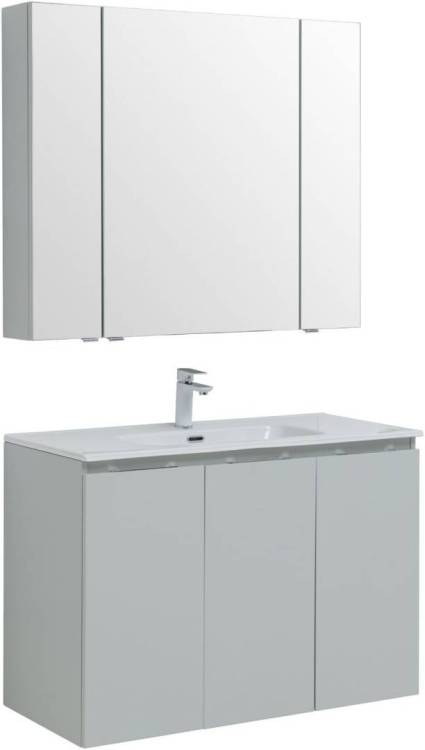 Мебель для ванной Aquanet Алвита New 100 274198 серый, 1553x1010x460